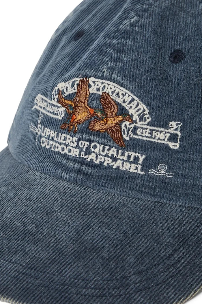 Джинсова шапка с козирка Polo Ralph Lauren