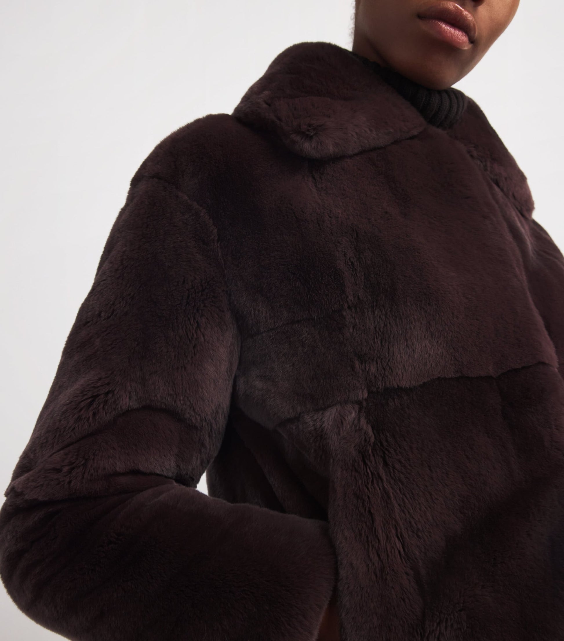 Yves Salomon Rex Rabbit Fur Jacket