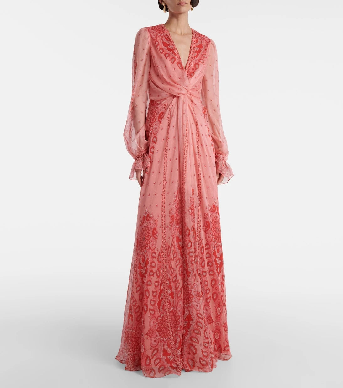 Etro - Printed silk gown