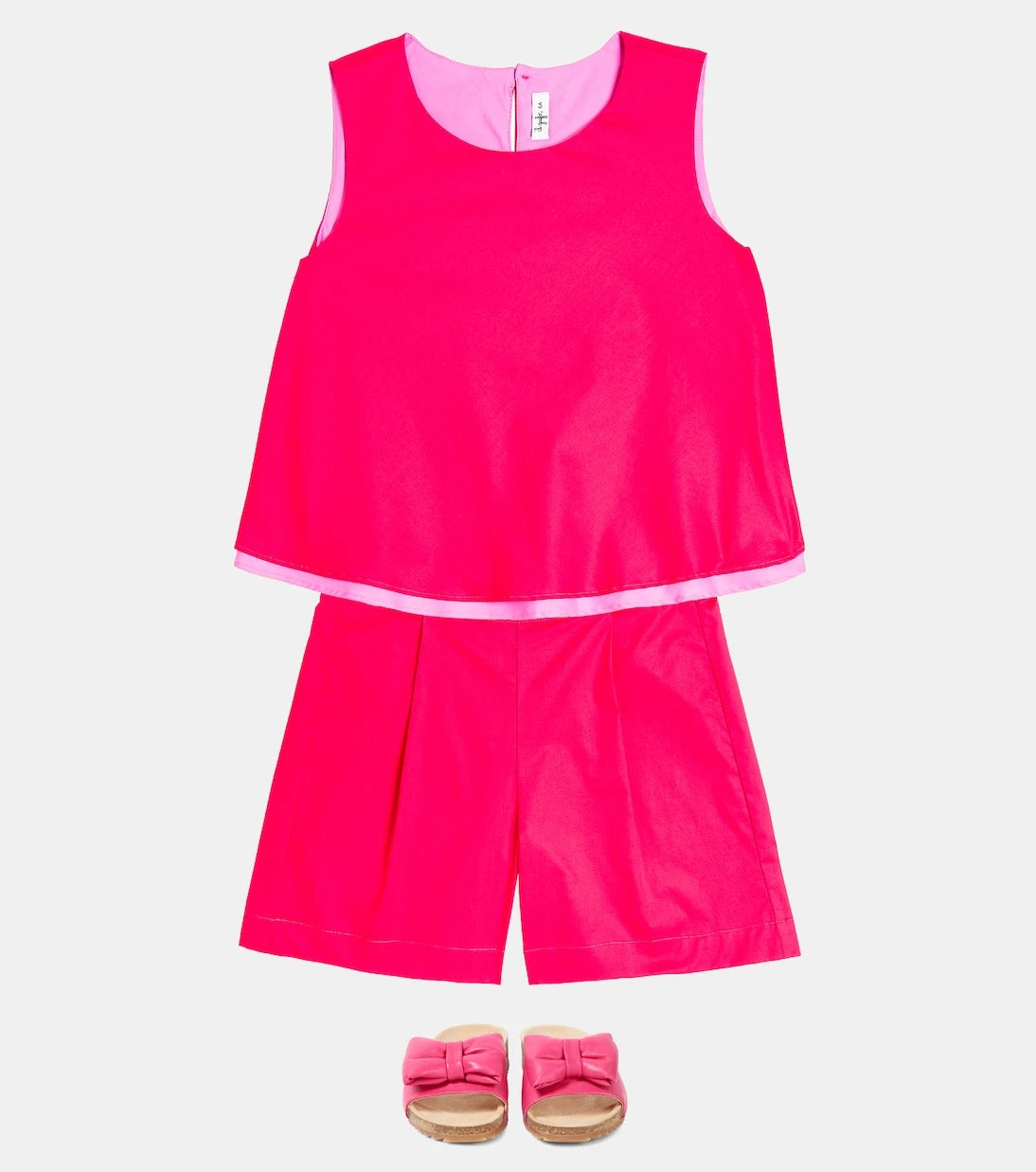 Il Gufo - Cotton-blend top and shorts set