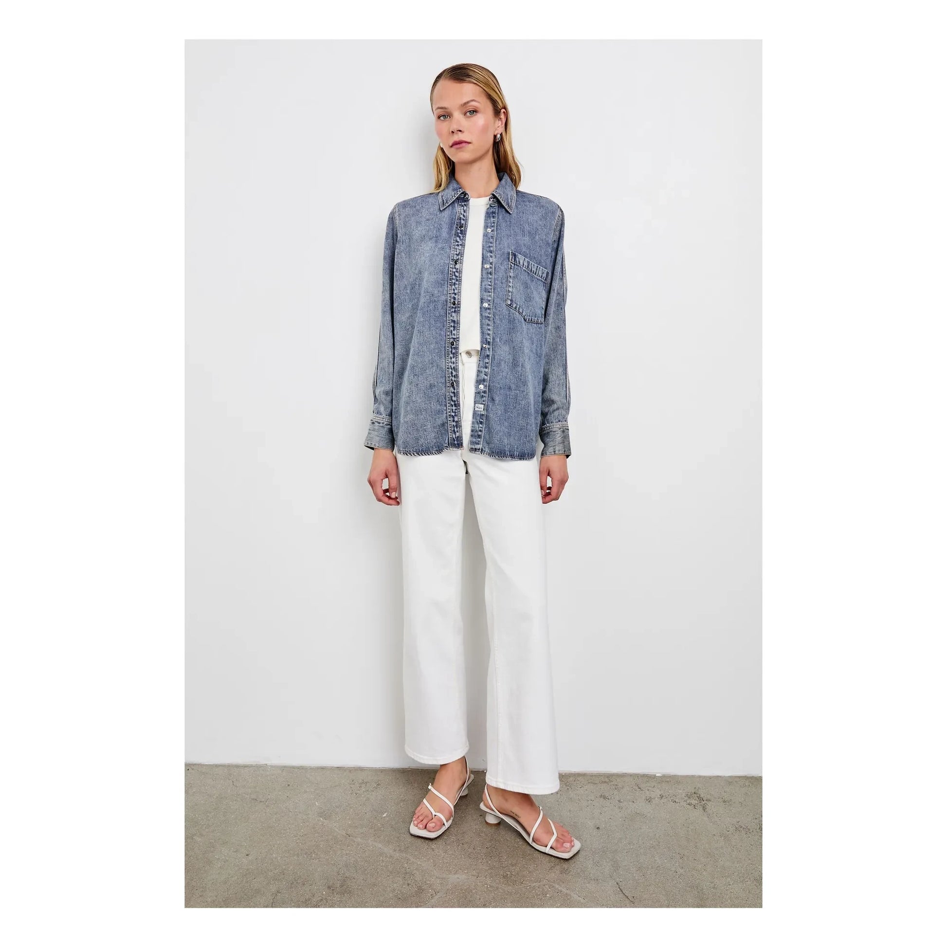 Rails - Atticus shirt | Mid Blue