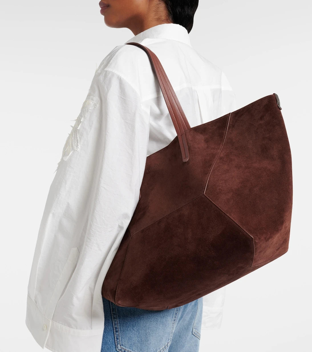 Brunello Cucinelli - BC Duo Large suede tote bag