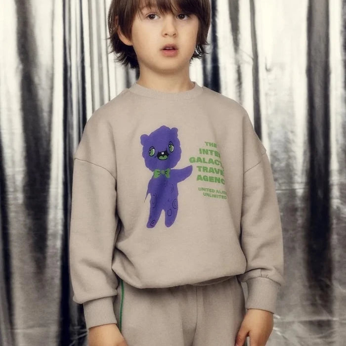 Mini Rodini Alien travel agency Çocuk Pamuklu Sweatshirt