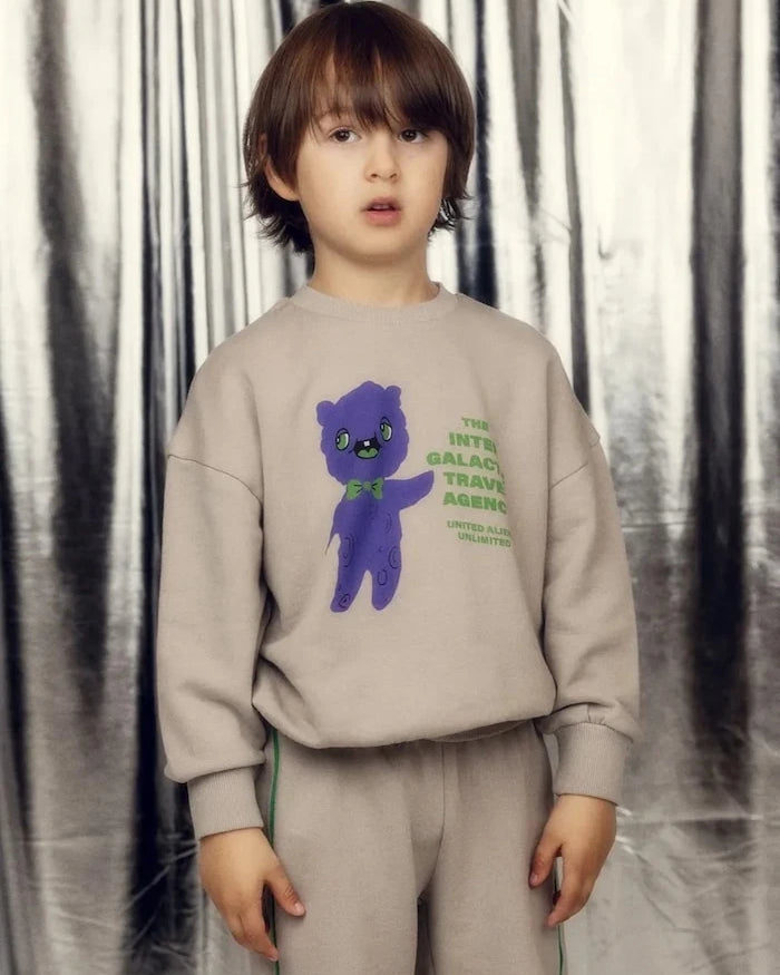 Mini Rodini Alien travel agency Çocuk Pamuklu Sweatshirt