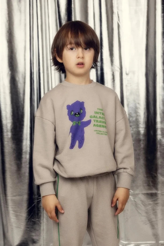 Mini Rodini Alien travel agency Çocuk Pamuklu Sweatshirt