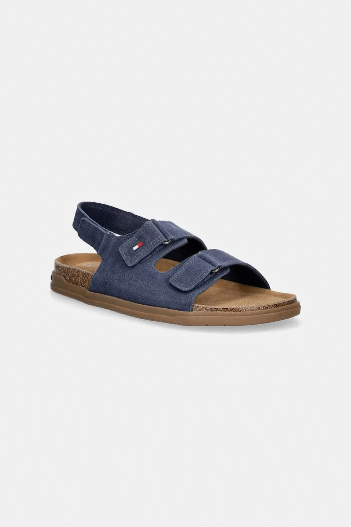 Детски сандали от велур Tommy Hilfiger