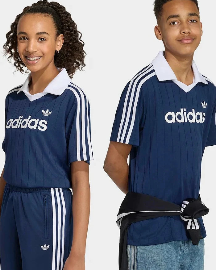adidas Originals тениска с яка за деца