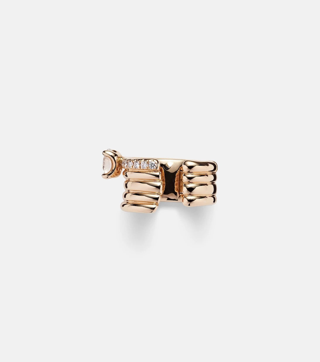 Repossi - Blast 18kt rose-gold ear cuff with diamonds