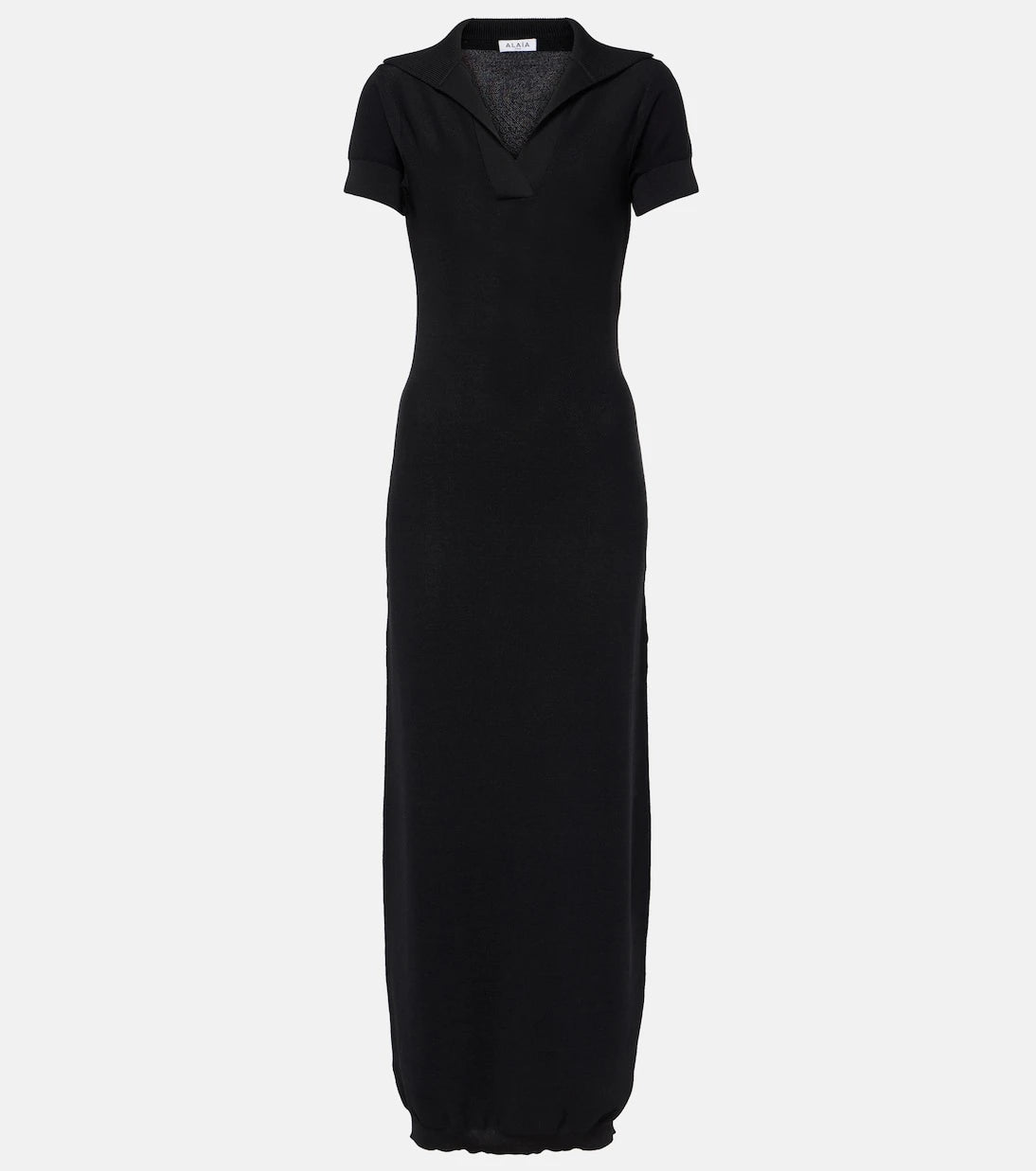 Alaïa - Semi-sheer polo dress