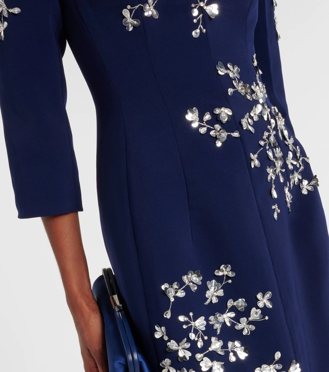 Carolina Herrera - Embellished off-shoulder midi dress
