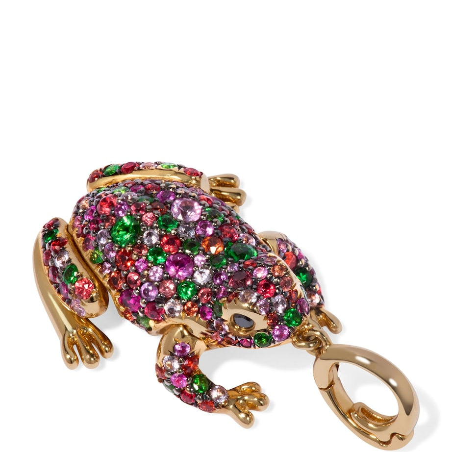 Yellow Gold Mythology Frog Charm Pendant