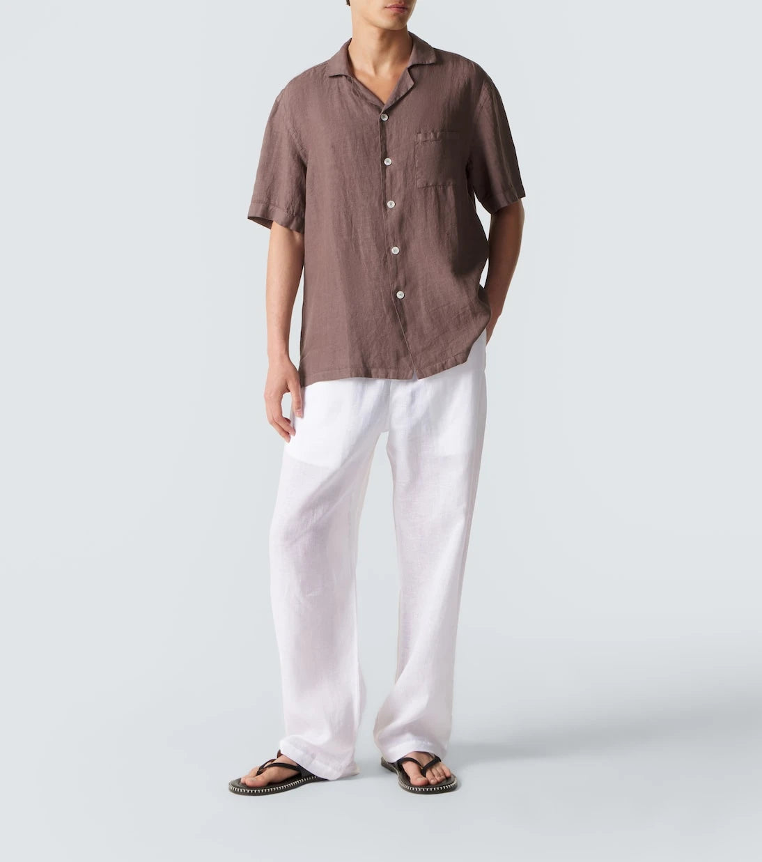 Fedeli - Linen bowling shirt