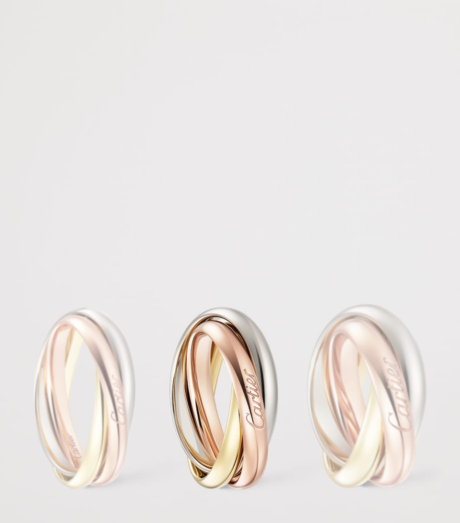 Medium White, Yellow and Rose Gold Trinity Ring
