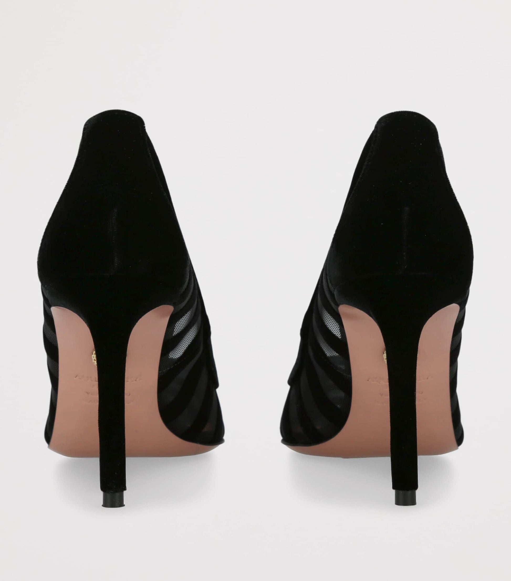 Aquazzura Black Nude Pumps 85
