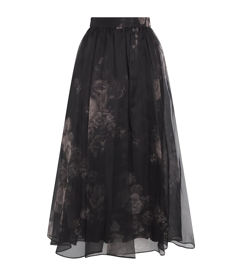 Zimmermann Silk Floral Hypnotic Maxi Skirt