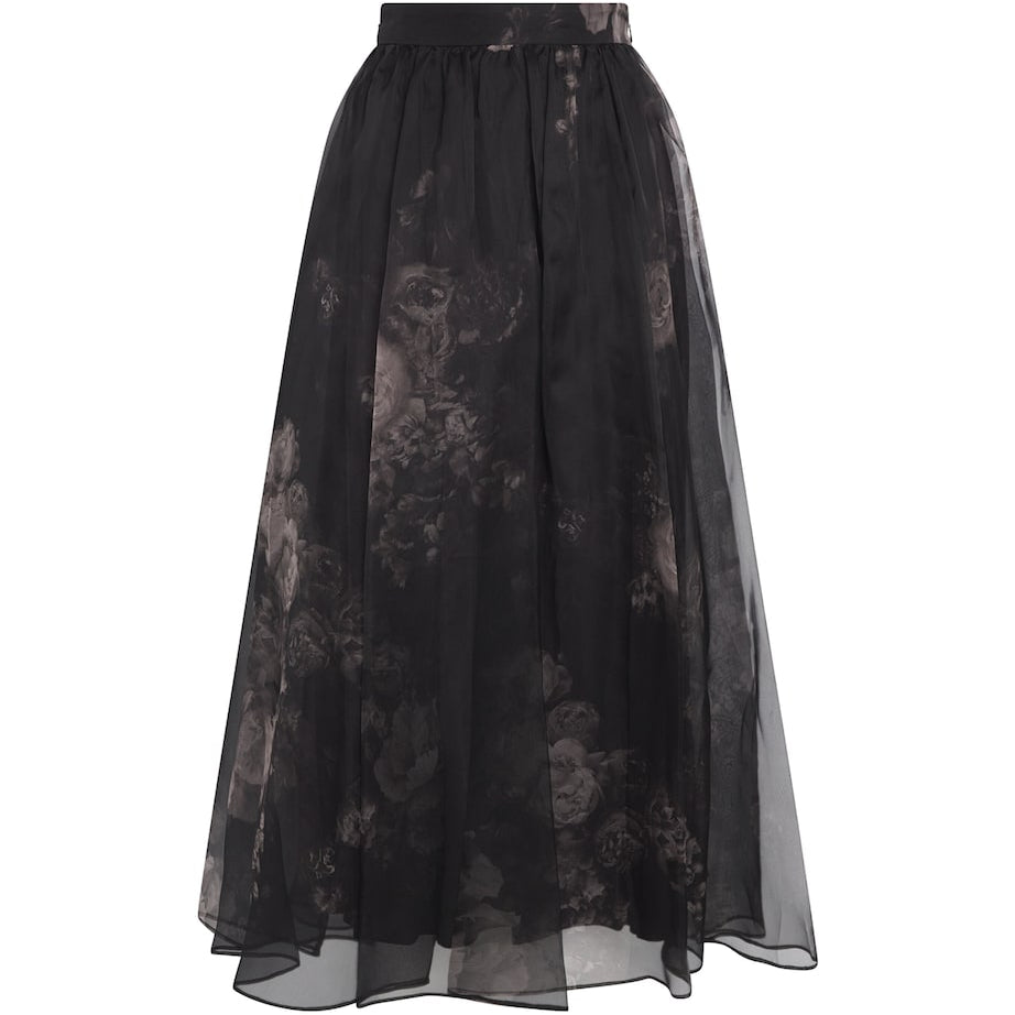 Zimmermann Silk Floral Hypnotic Maxi Skirt