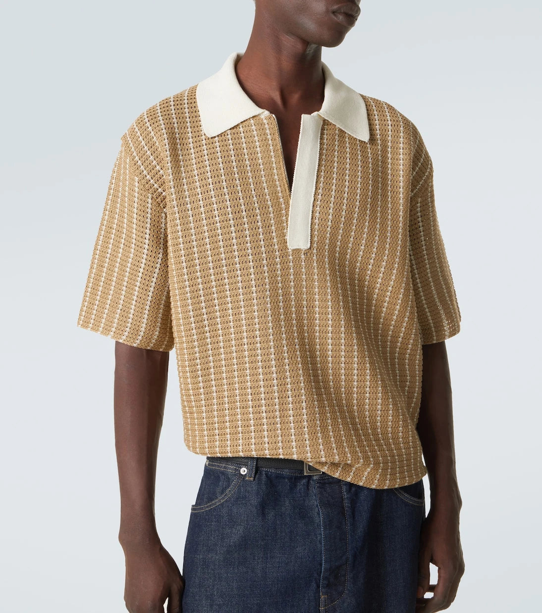 Jil Sander - Knitted cotton polo shirt