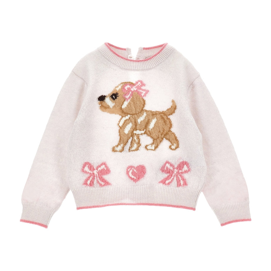 Cotton-Wool Intarsia Dog Sweater (6-36 Months)