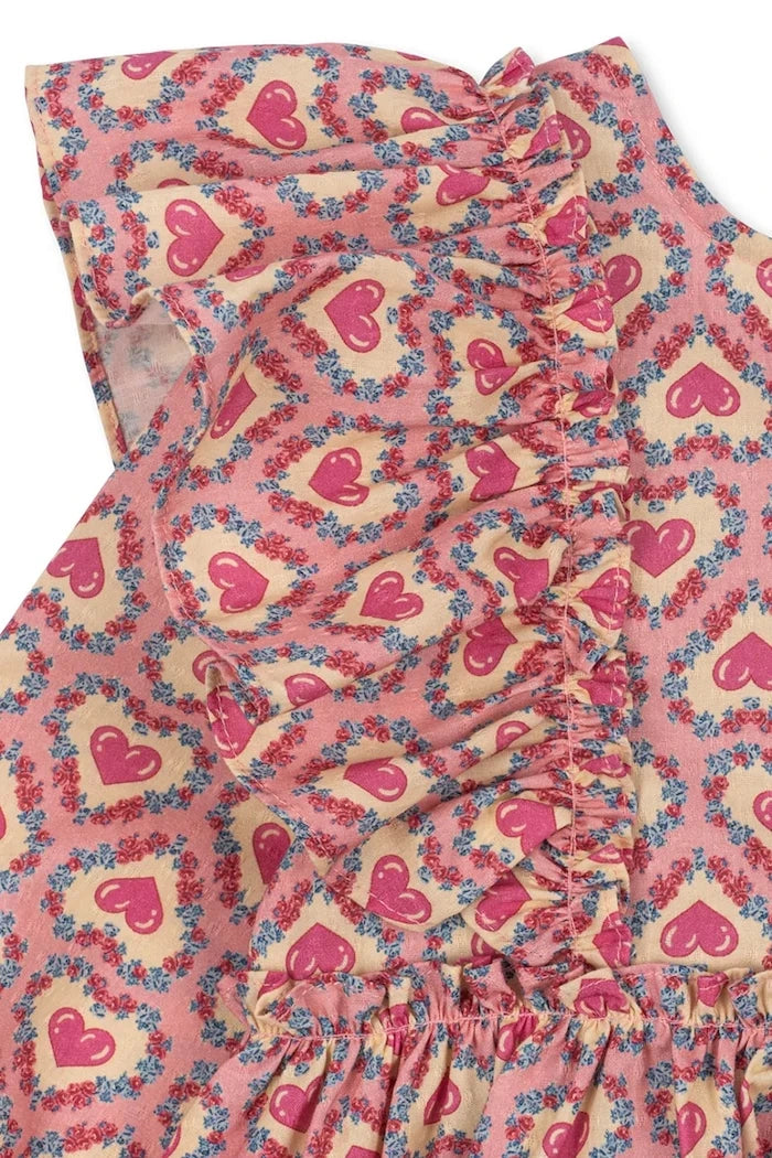 Konges Sløjd Pamuklu Etek Kesimli EVIA LS BOW DRESS GOTS