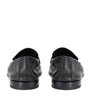 Zegna Leather-Cashmere L'Asola SECONDSKIN Loafers