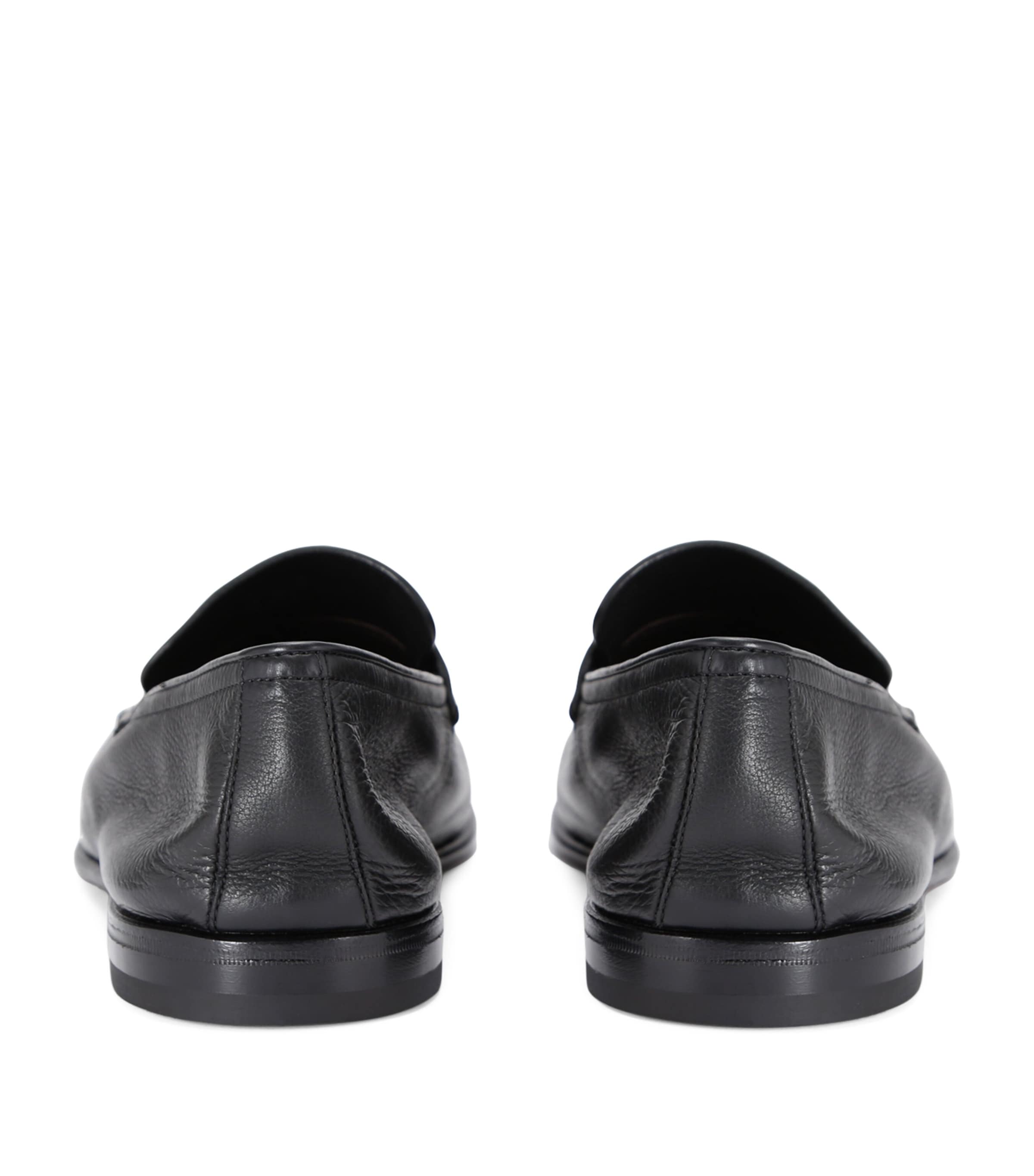 Zegna Leather-Cashmere L'Asola SECONDSKIN Loafers