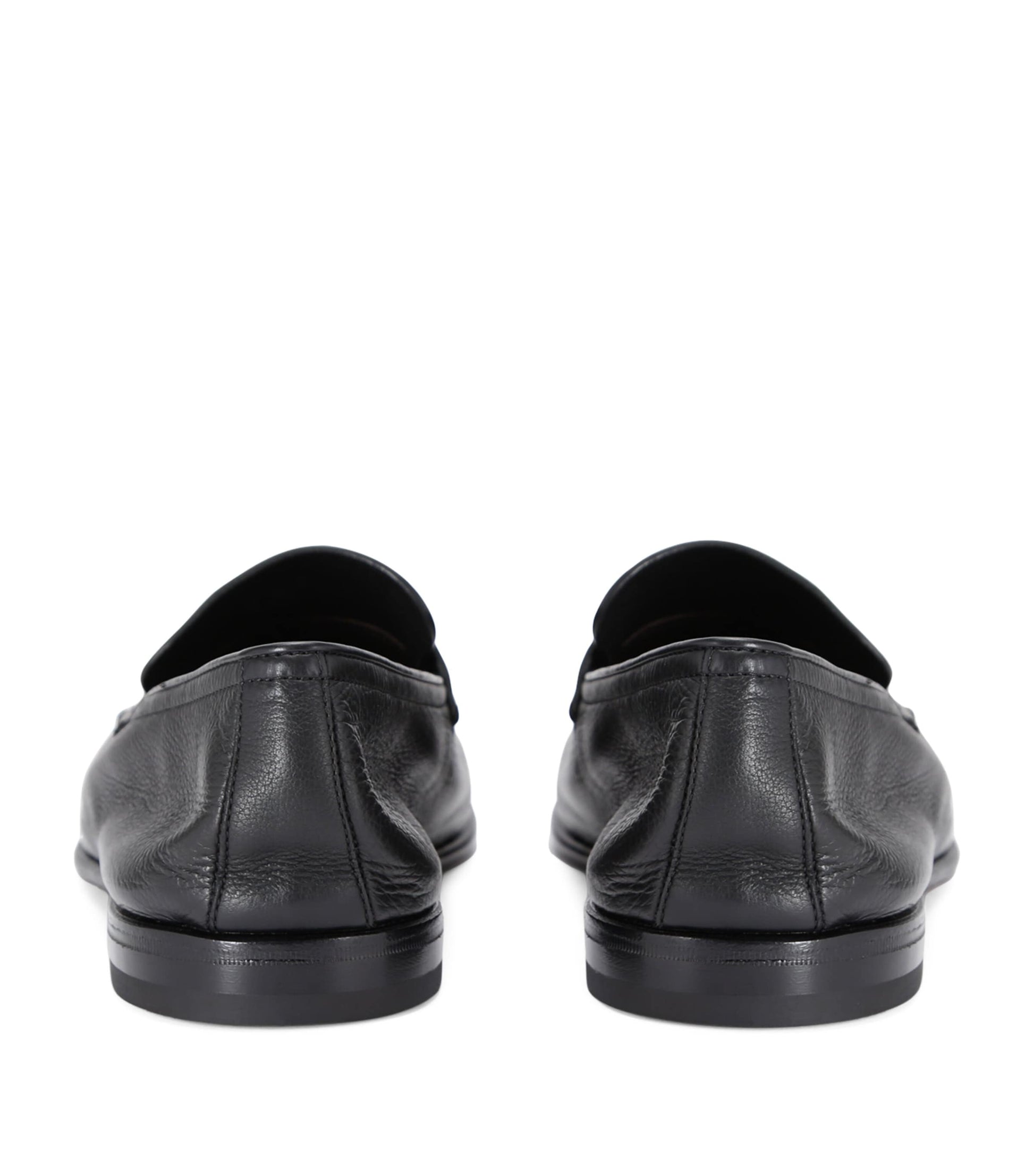 Zegna Leather-Cashmere L'Asola SECONDSKIN Loafers