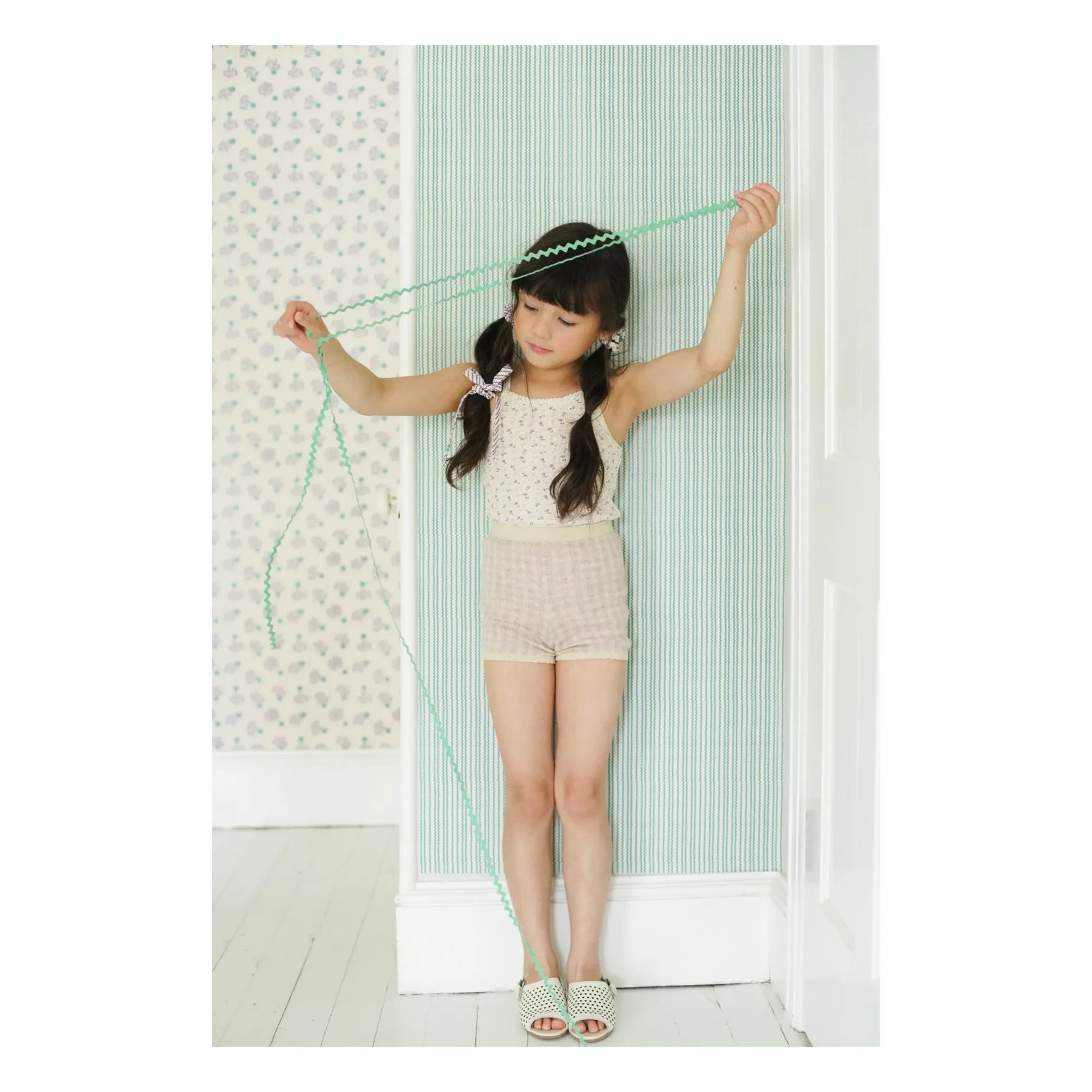 Soor Ploom - Lacey Shorts Gingham Organic Cotton | Mauve