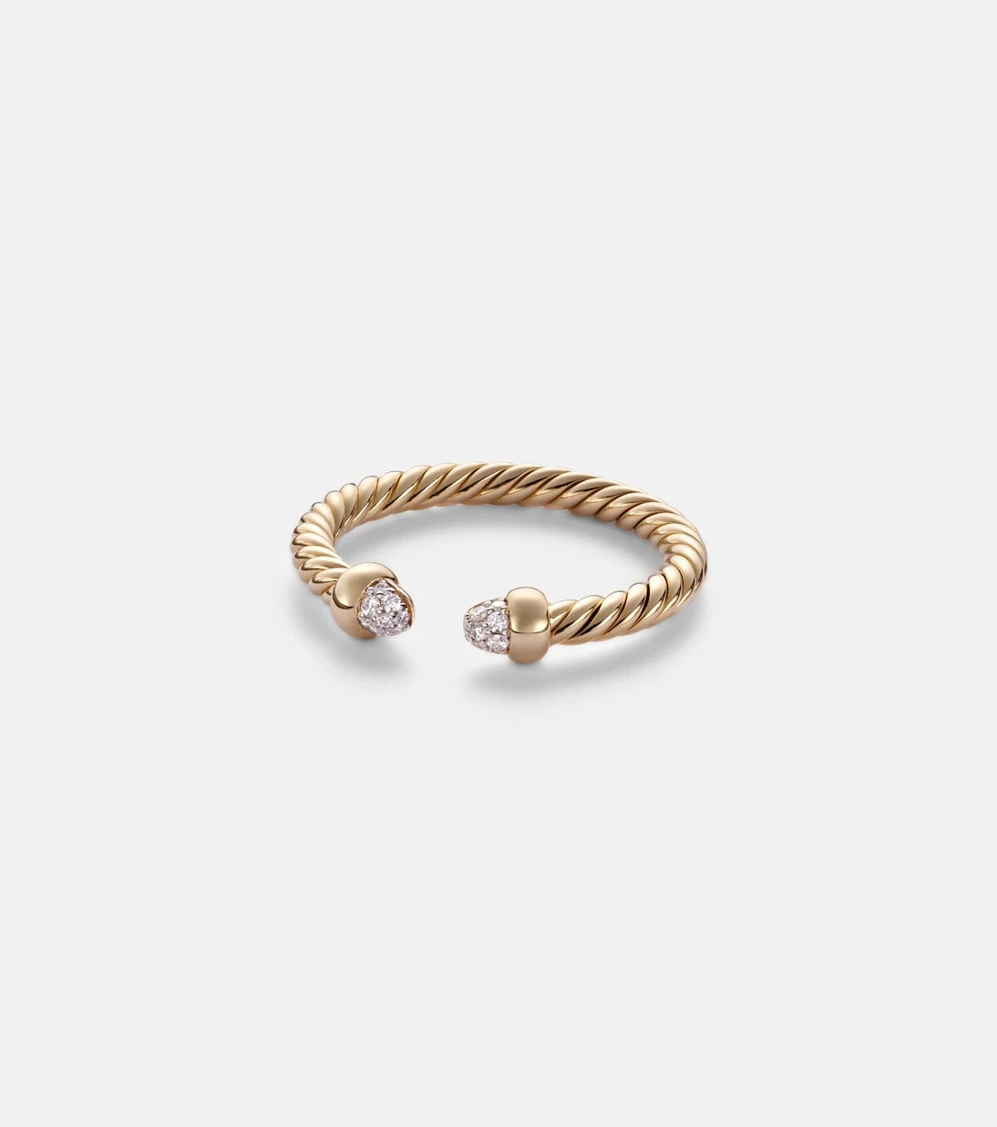 David Yurman - Cablespira® Micro 18kt gold ring with diamonds