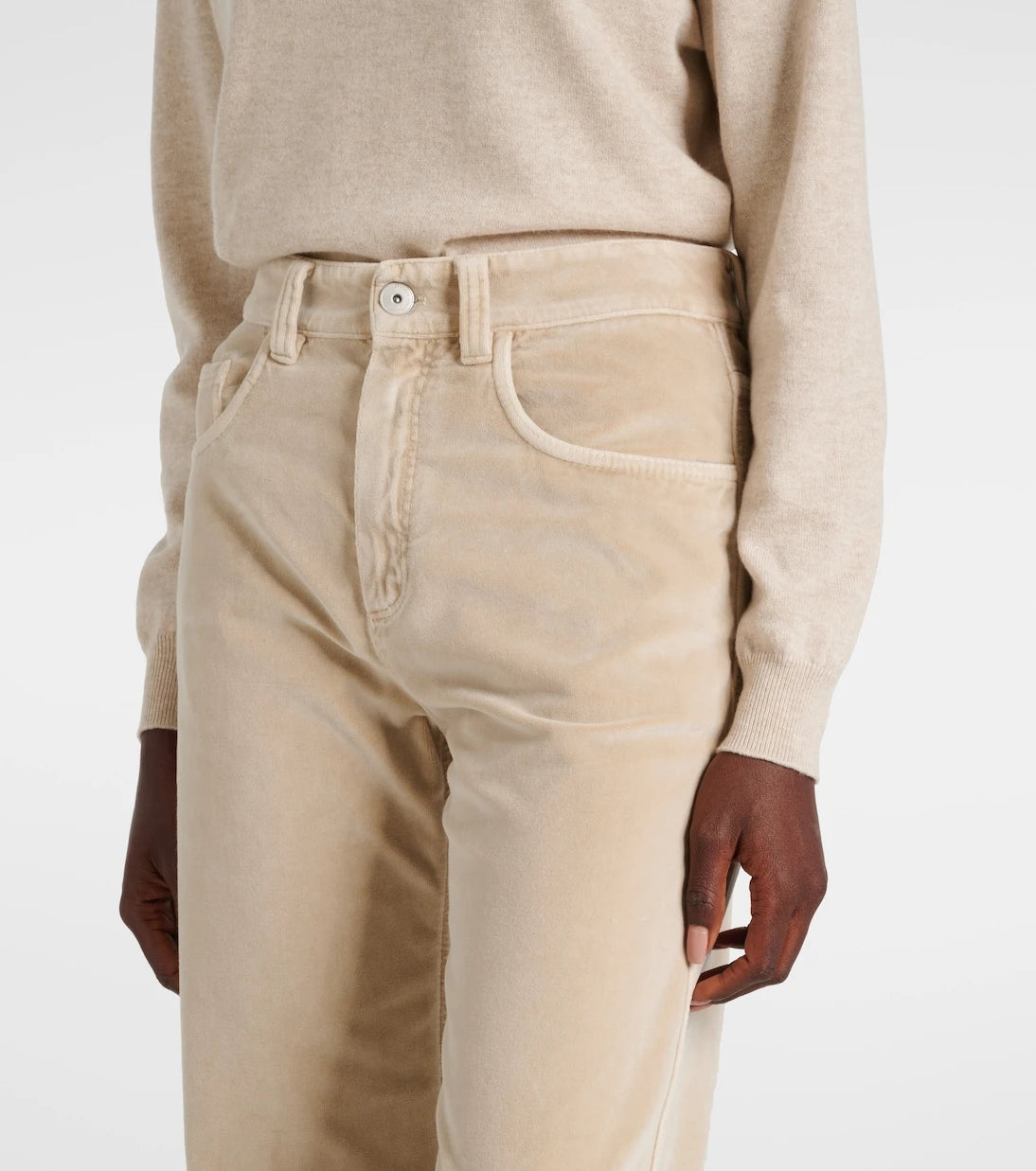Brunello Cucinelli - Dyed cotton wide-leg pants