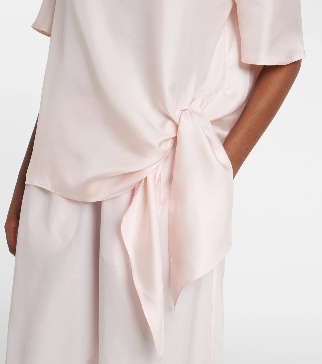 Loulou de Saison - Mano silk satin top