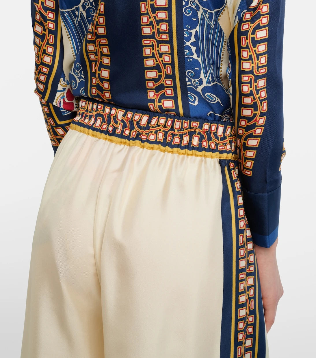 La DoubleJ - Printed silk palazzo pants