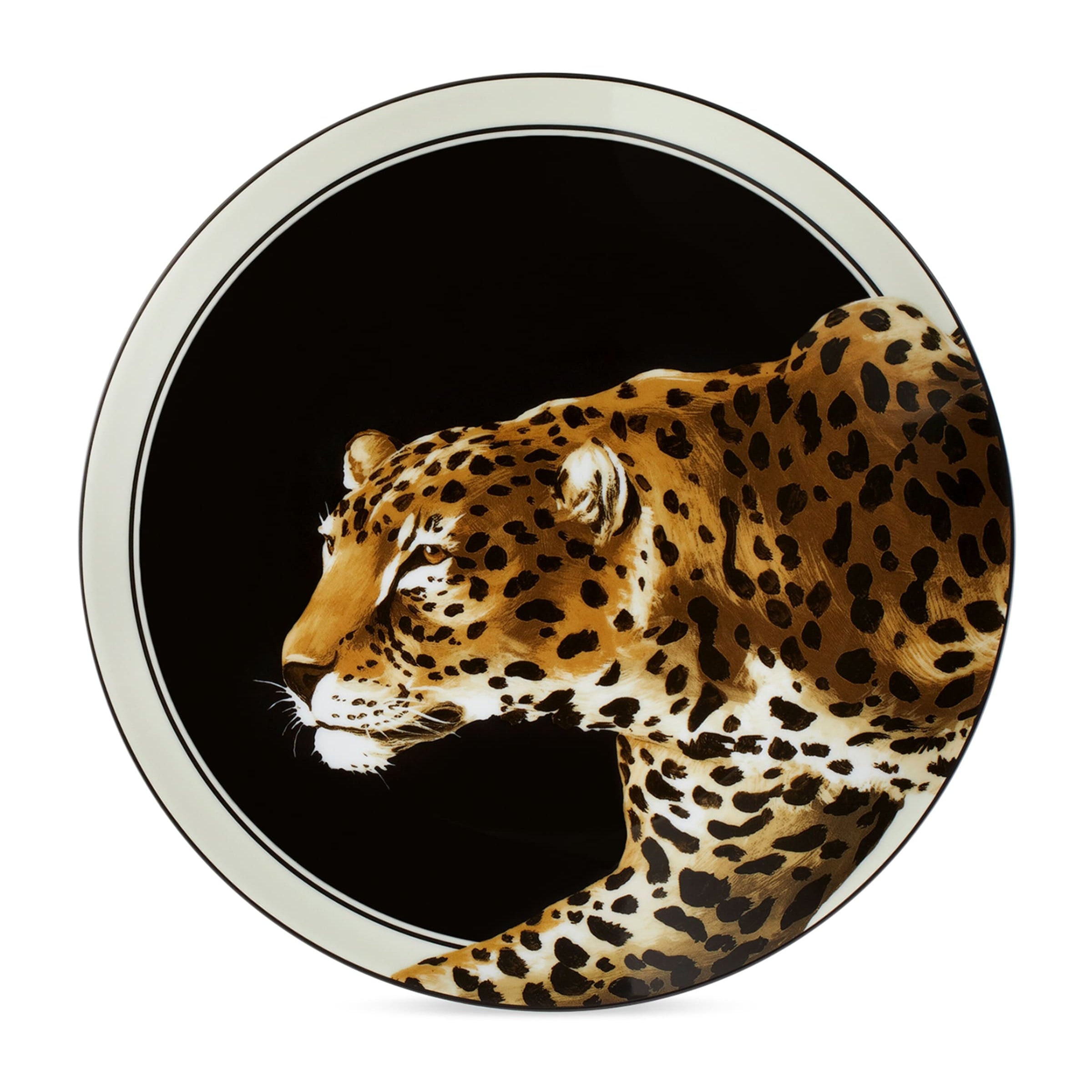 Dolce & Gabbana Casa Set of Two Leopard Dinner Plates (26cm)