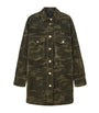 Denim Faye Shirt Dress CAMO GREEN