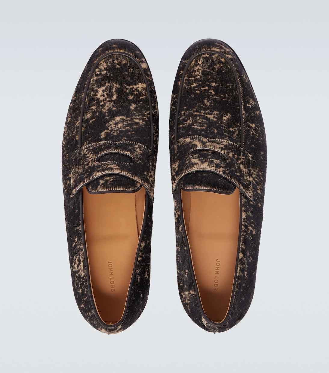 John Lobb - Lopez calf hair penny loafers