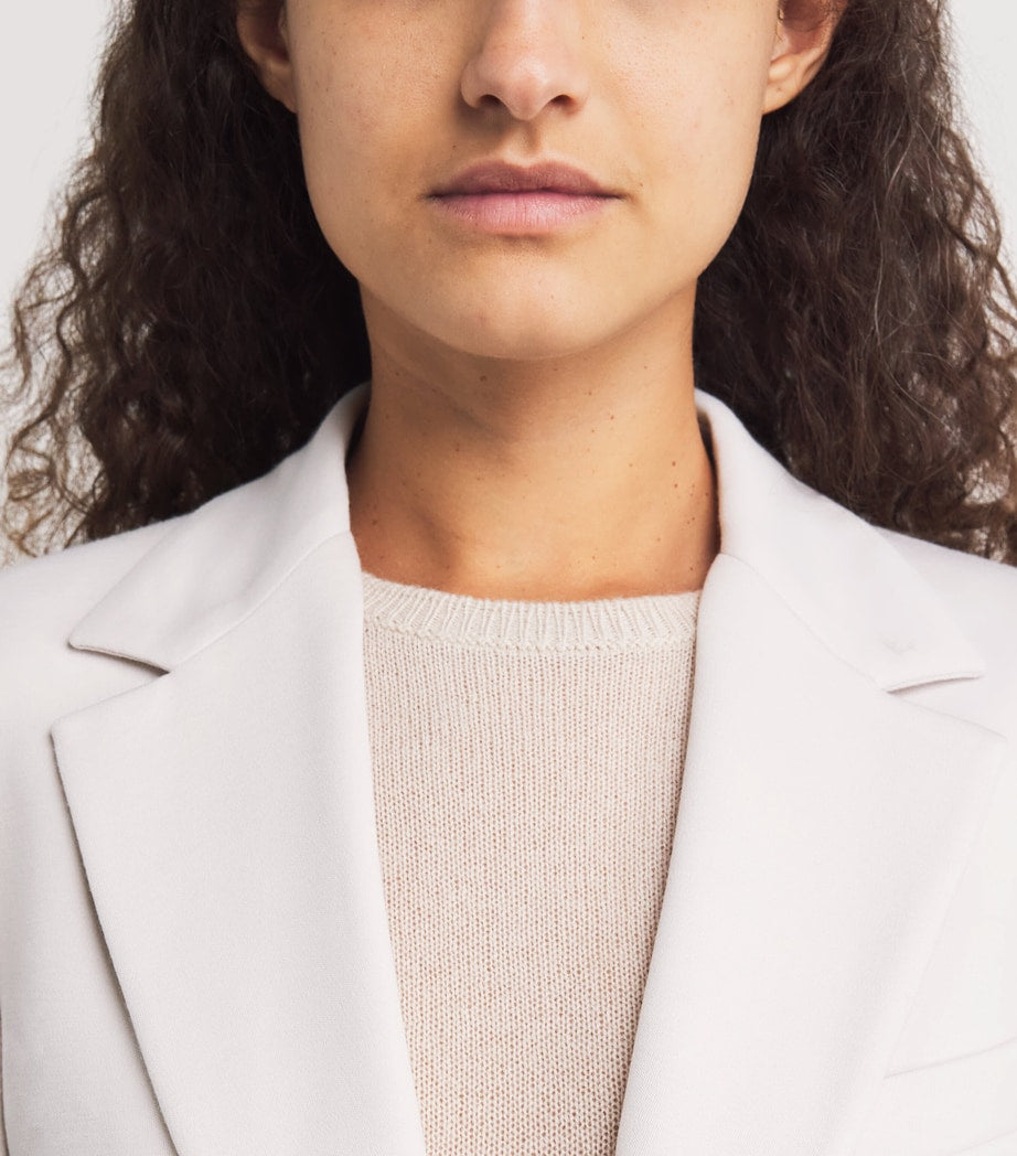 Eleventy Beige Stretch-Cotton Layered Blazer