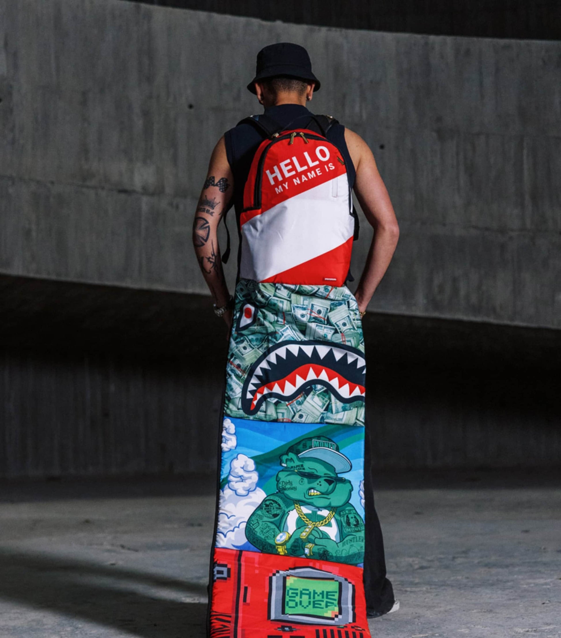 The Scroll of 15 Years Backpack BLACK