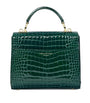 Aspinal Of London Green Midi Mayfair Top-Handle Bag