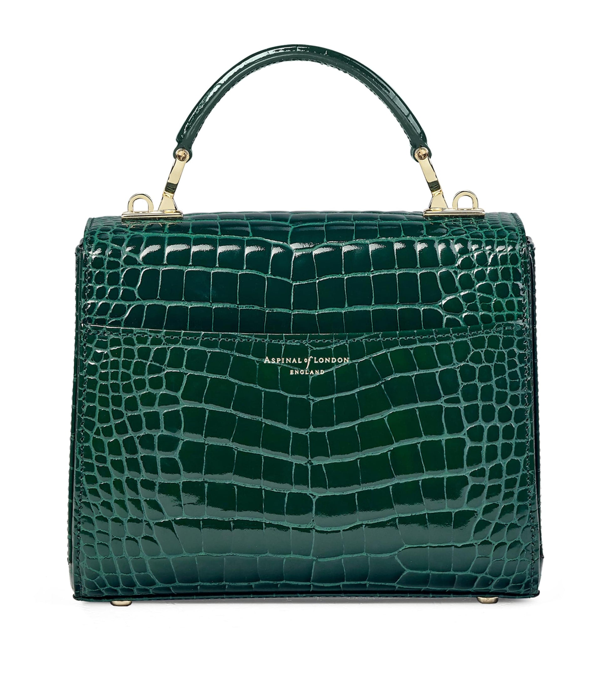Aspinal Of London Green Midi Mayfair Top-Handle Bag