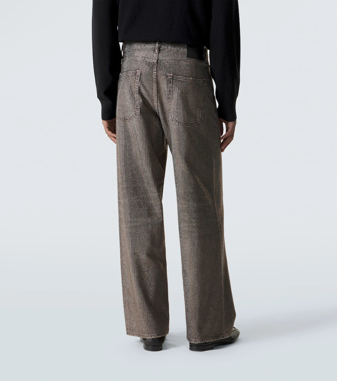 Acne Studios - جينز واسع الساقين مزين بطبعة 1981