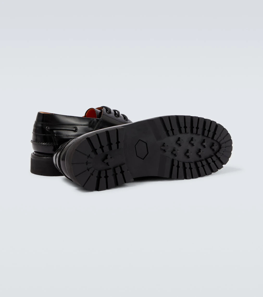 Junya Watanabe - x Heinrich Dinkelacker leather boat shoes
