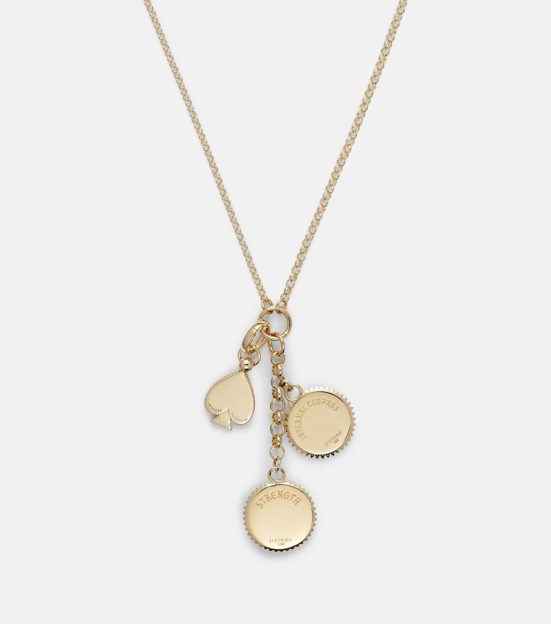 FoundRae - 18kt gold pendant necklace with diamonds