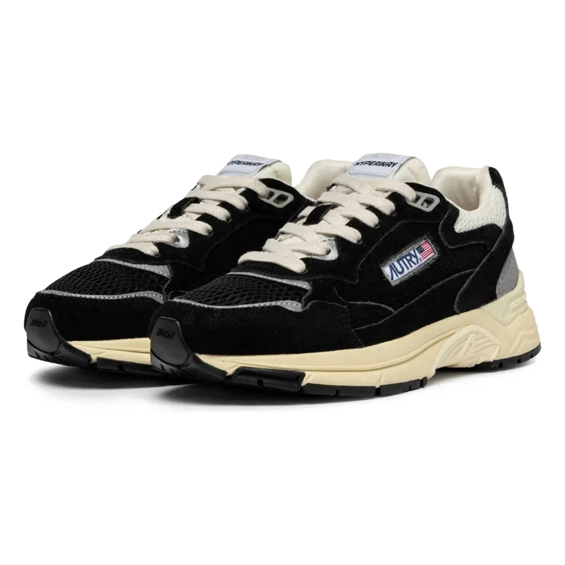 Autry - Hyperway Low Suede Sneakers | Black