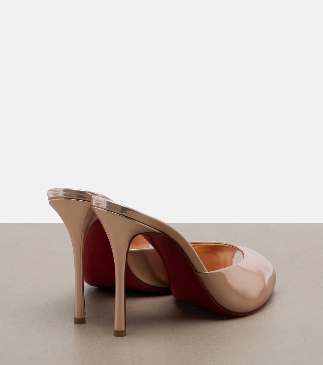 Christian Louboutin - Me Dolly laminated leather mules