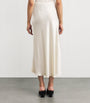 LAPOINTE Ivory Satin Midi Skirt