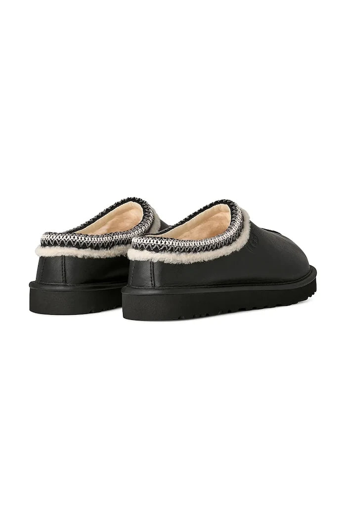 UGG Tasman Noir Deri Terlik