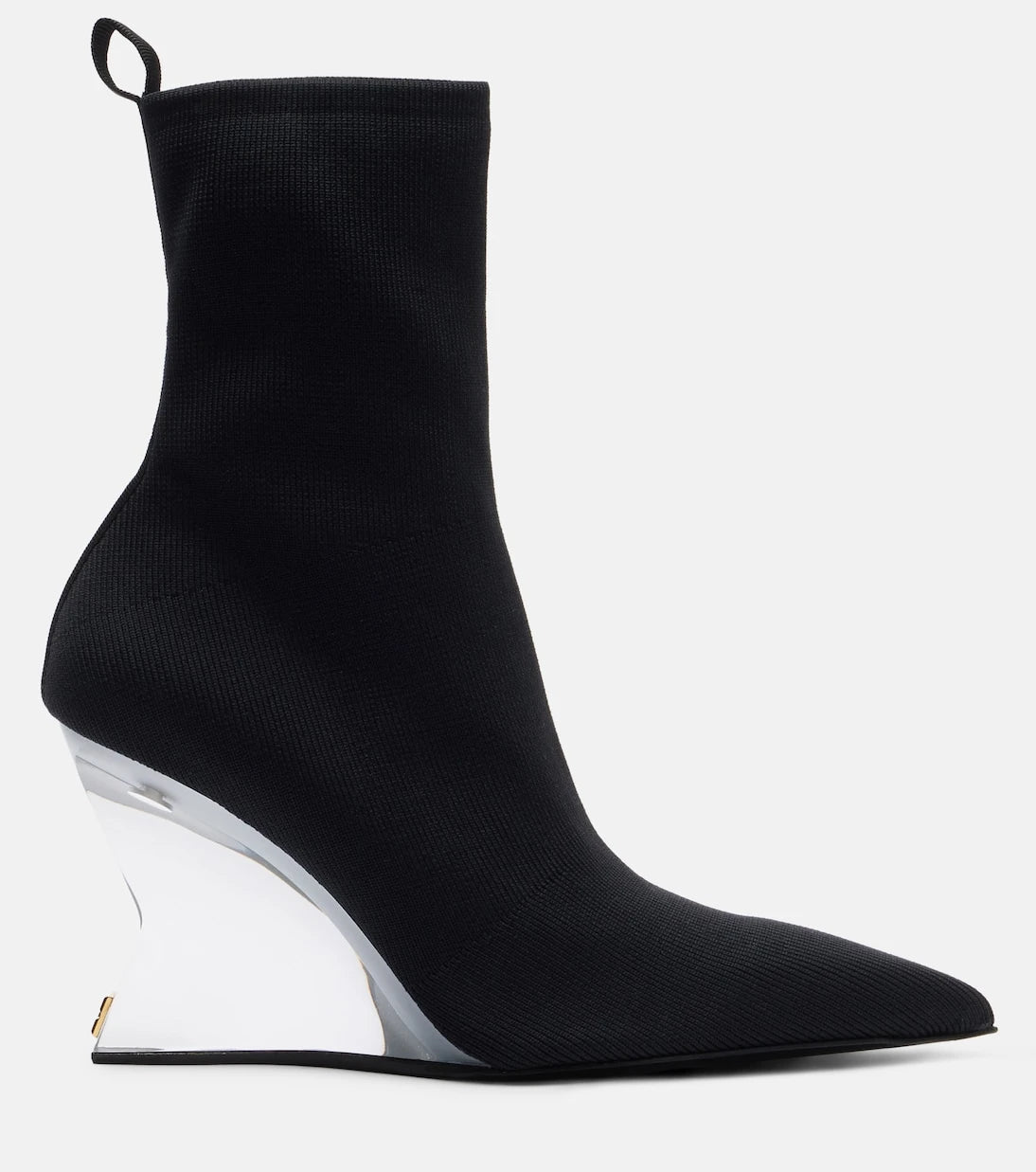 Balmain - Knitted wedge ankle boots