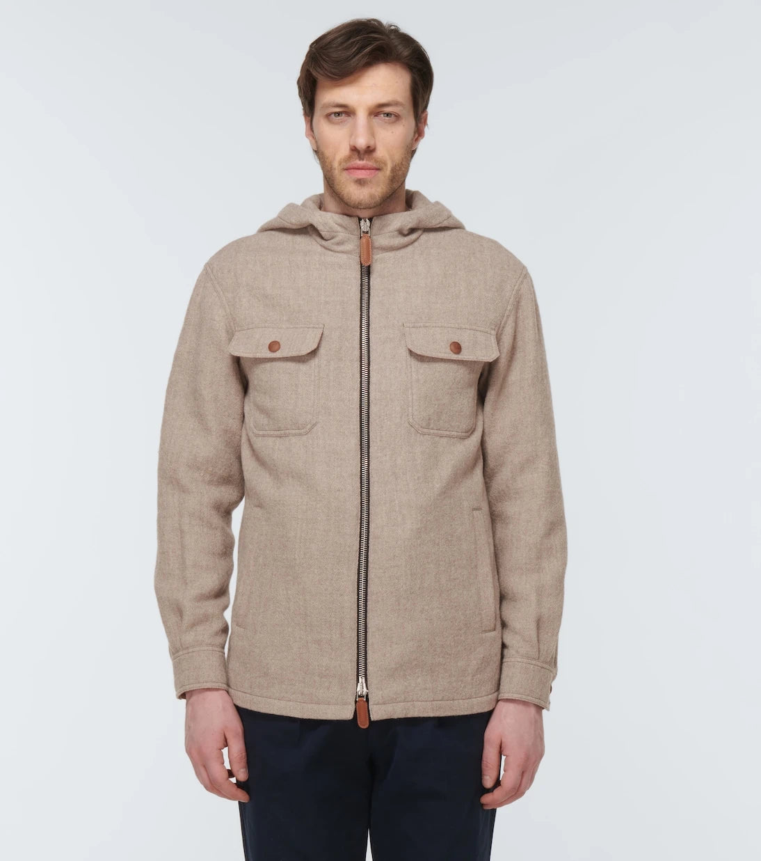 Giorgio Armani - Hooded virgin wool blouson