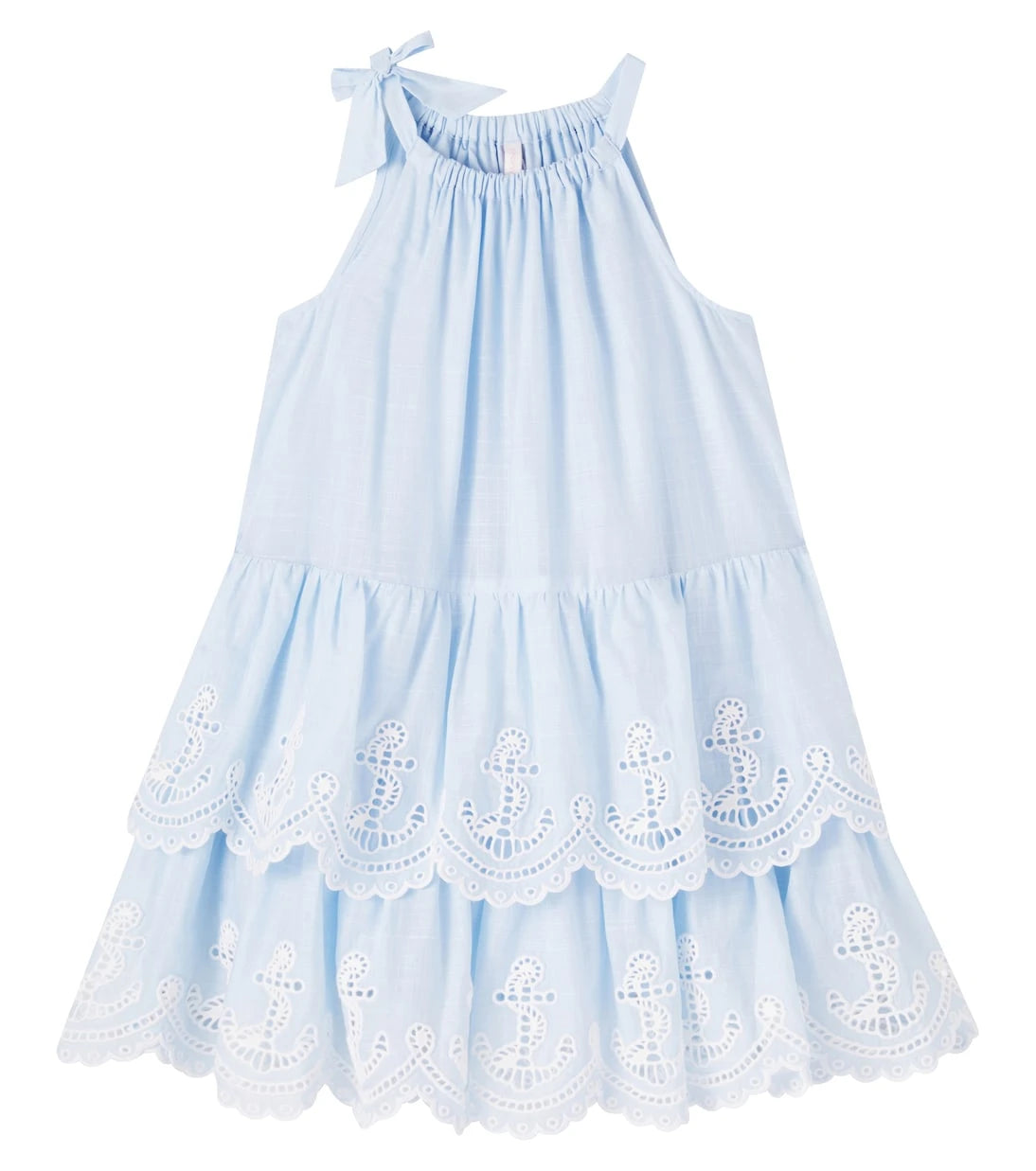 Zimmermann Kids - فستان سكاربرو القطني متعدد الطبقات