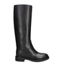 Gianvito Rossi Black Leather Ascott Knee-High Boots