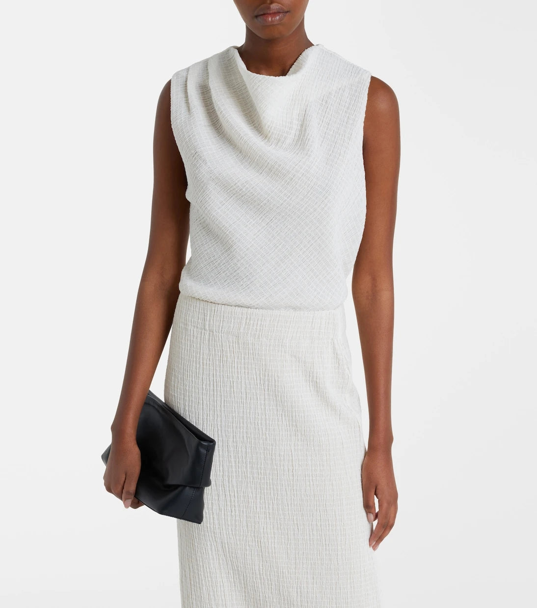 Vince - Draped knitted top